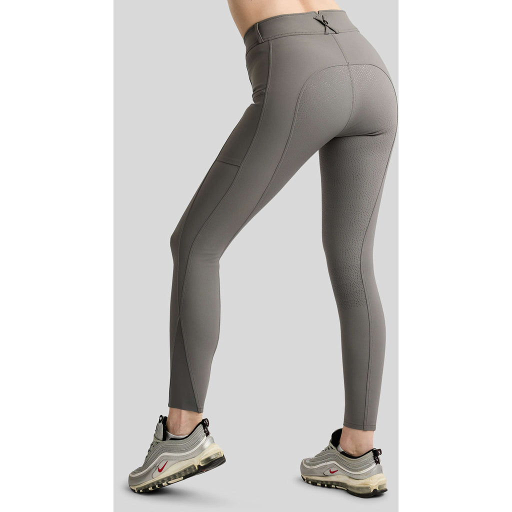 Montar Pantaloni da Equitazione Megan Full Grip Grigio
