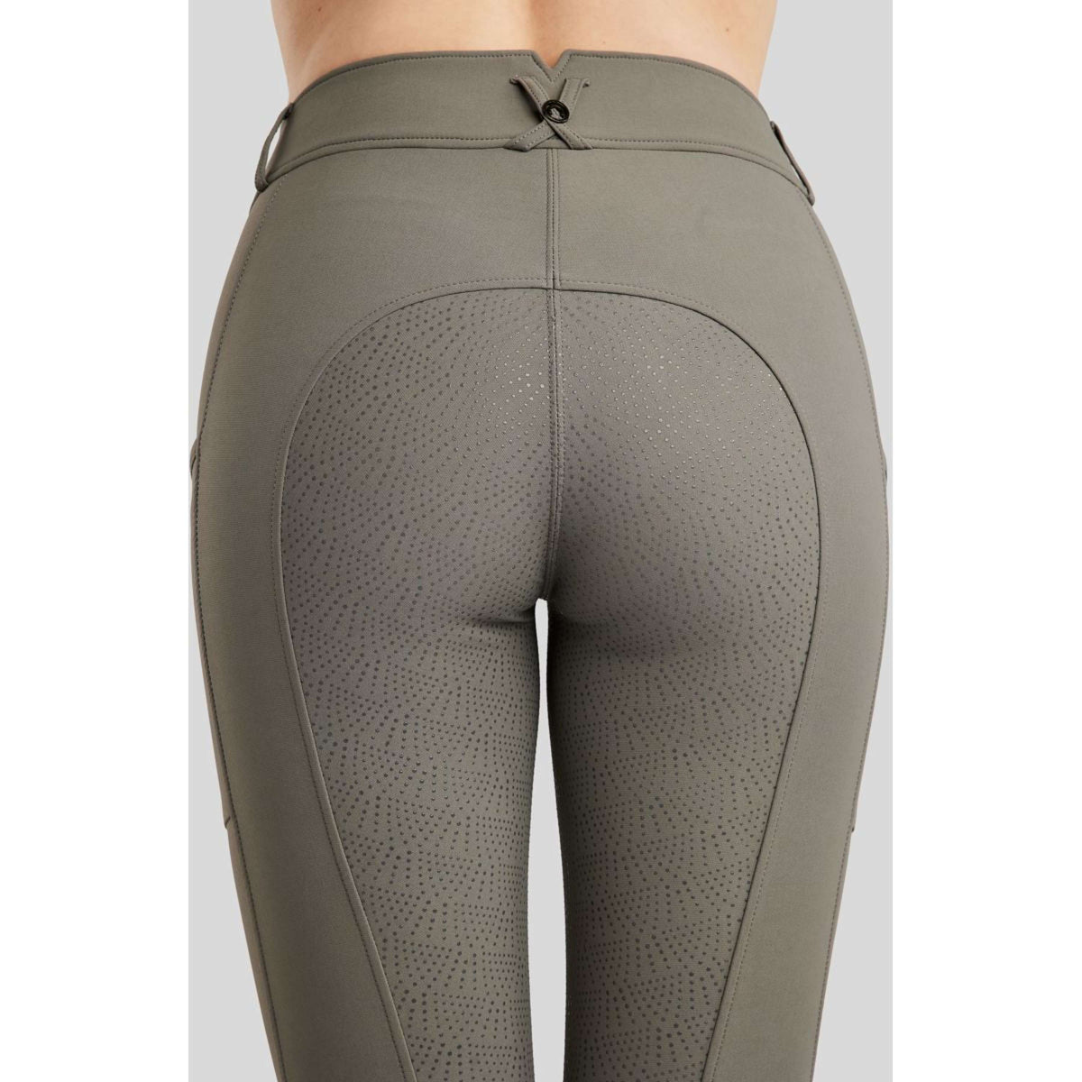 Montar Pantaloni da Equitazione Megan Full Grip Grigio