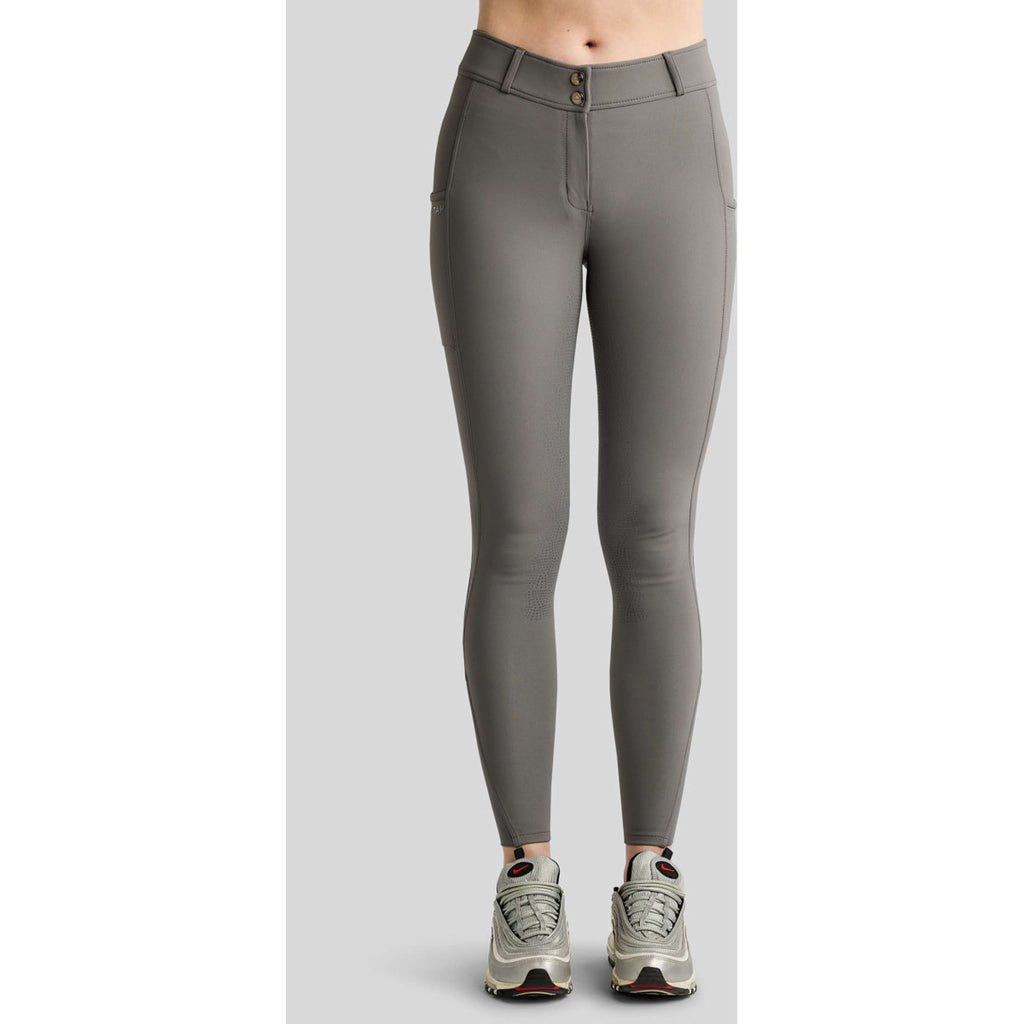 Montar Pantaloni da Equitazione Megan Full Grip Grigio