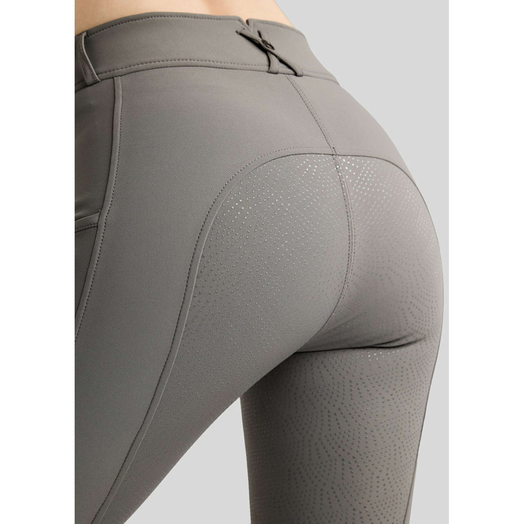 Montar Pantaloni da Equitazione Megan Full Grip Grigio