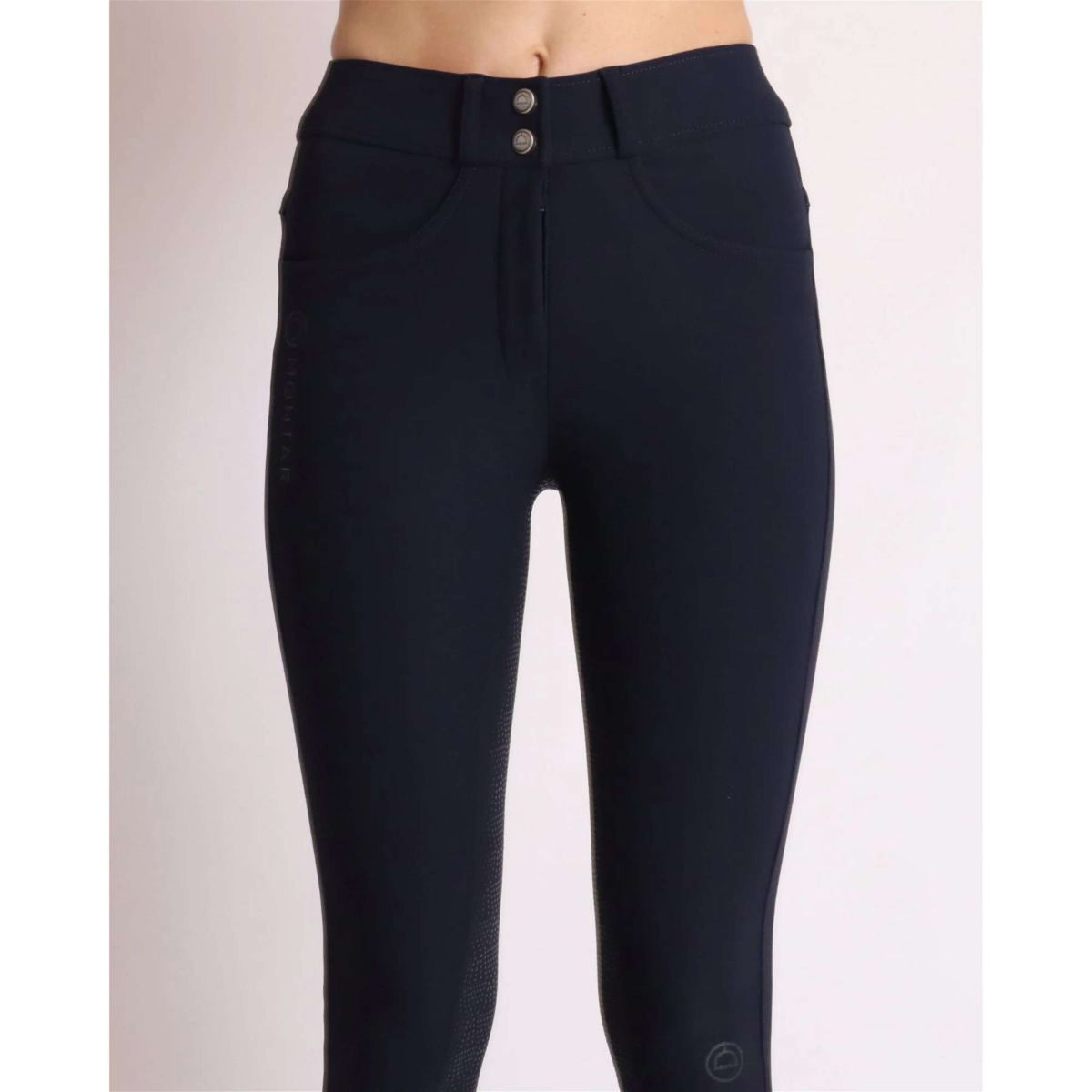 Montar Pantaloni da Equitazione Ess Megan High Waist Full Grip Dark Navy