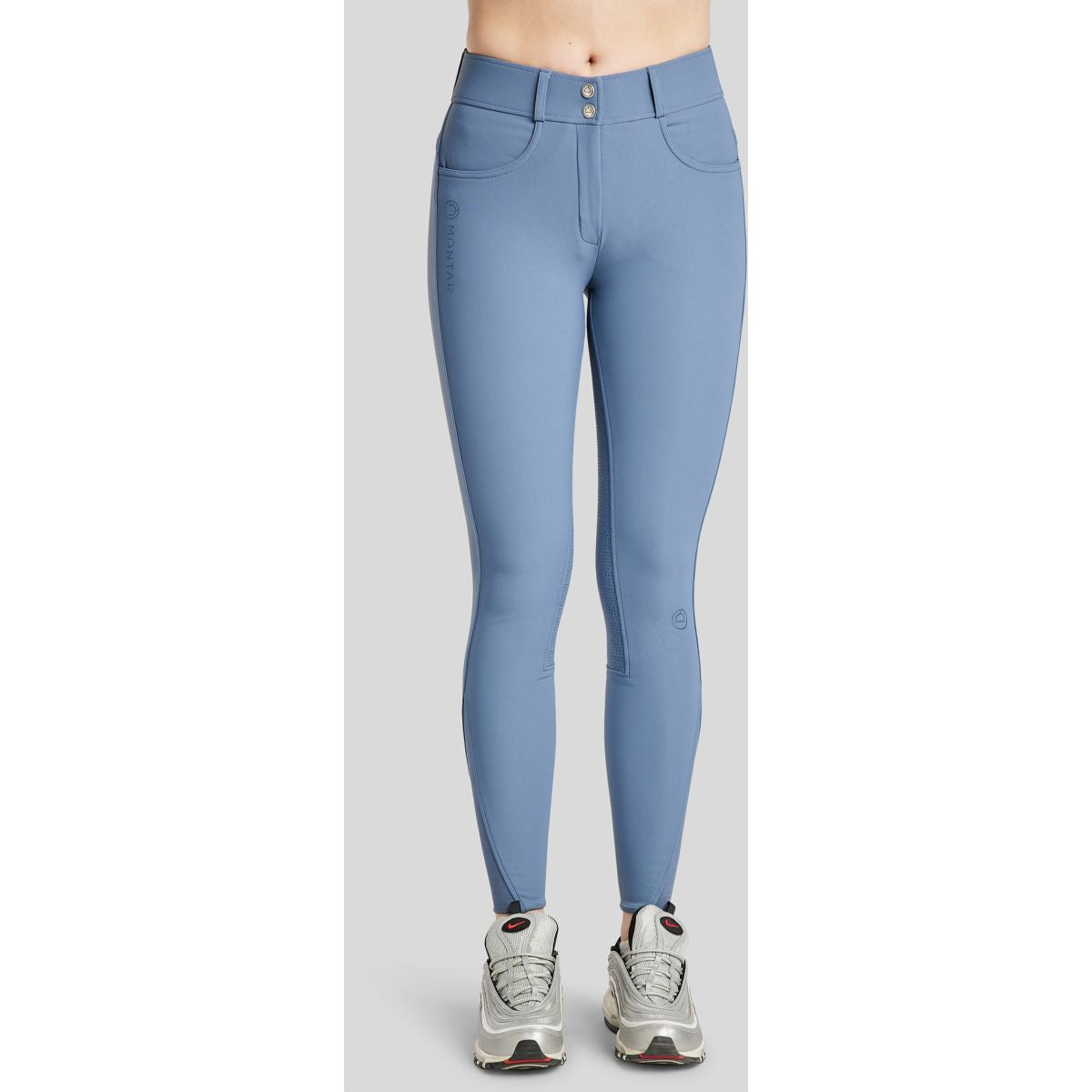 Montar Calzoni Ess Megan Highwaist Full Grip Dove Blue