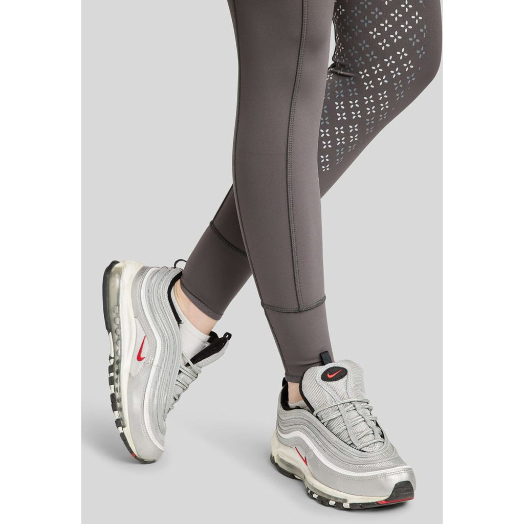 Montar Leggings da Equitazione Selena Pull On FullGrip Grigio