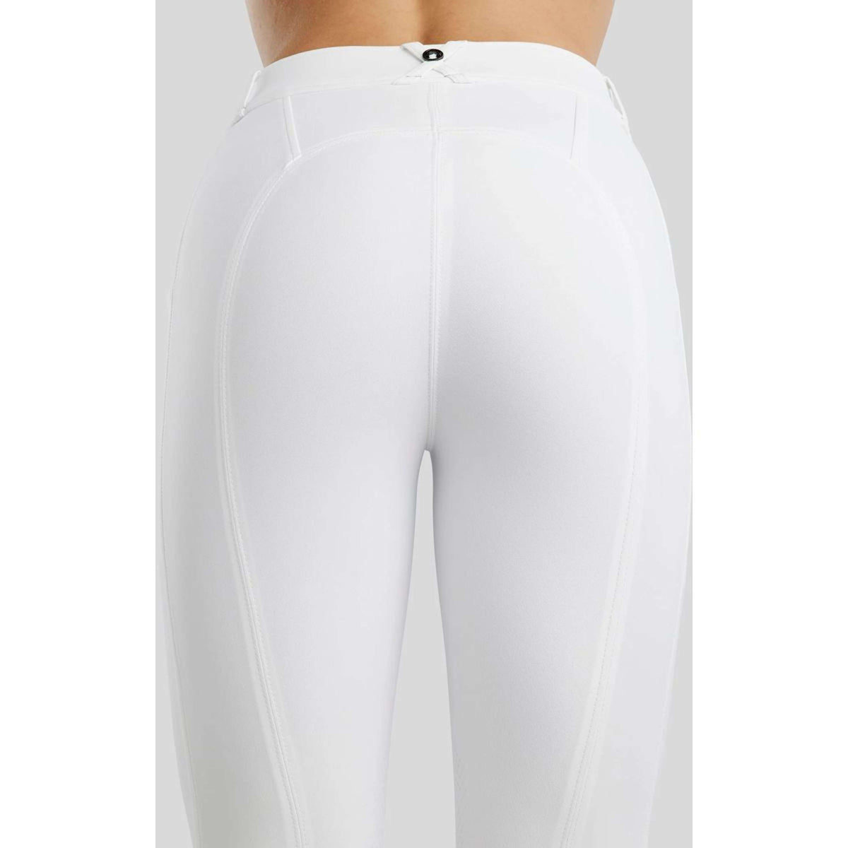Montar Pantaloni da Equitazione MoZida Presa del ginocchio Bianco