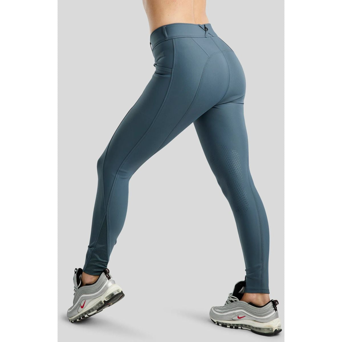 Montar Pantaloni da Equitazione MoZida Presa del ginocchio Dark Slate