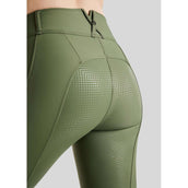Montar Pantaloni da Equitazione Full Grip Pine Green
