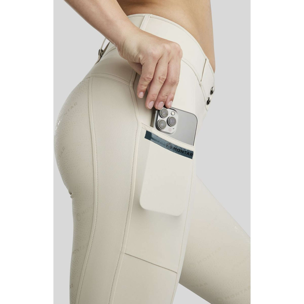 Montar Calzoni MoStella Full Grip Grigio argento