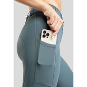 Montar Pantaloni da Equitazione MoZuna Gun Metal Crystals Presa del ginocchio Dark Slate