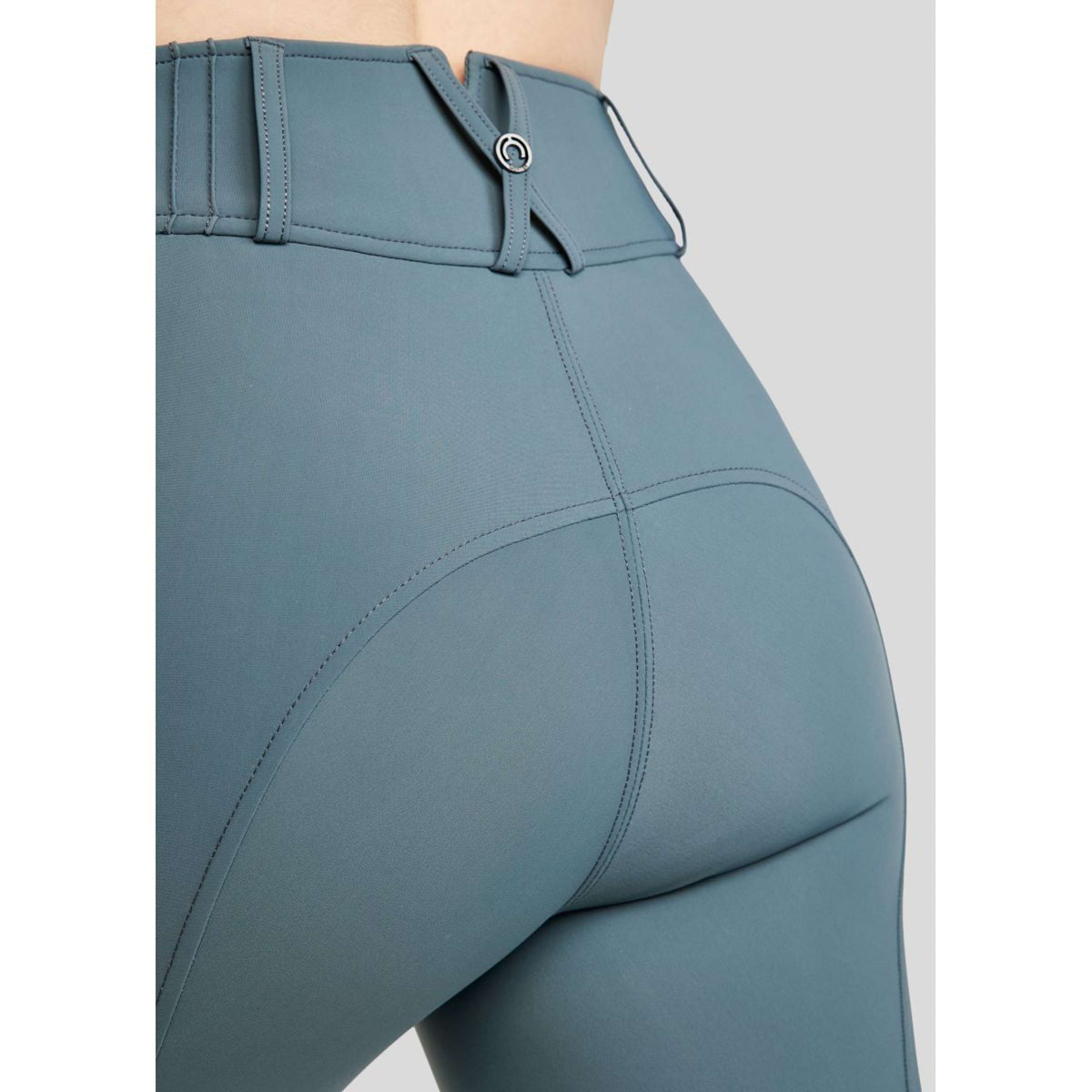 Montar Pantaloni da Equitazione MoZuna Gun Metal Crystals Presa del ginocchio Dark Slate