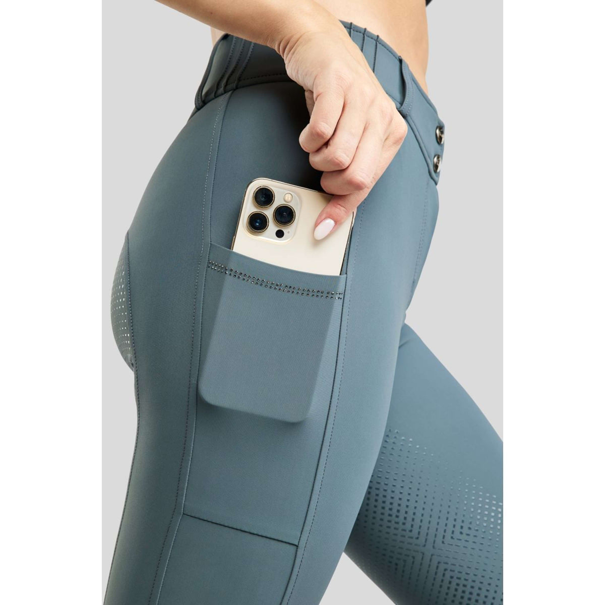 Montar Calzoni MoZuna Gun Metal Crystals Full Grip Dark Slate