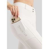 Montar Pantaloni da Equitazione MoLila Champagne Crystals Full Grip Bianco