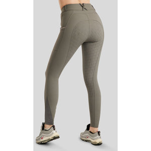 Montar Pantaloni da Equitazione MoLila Champagne Crystals Full Grip Grigio