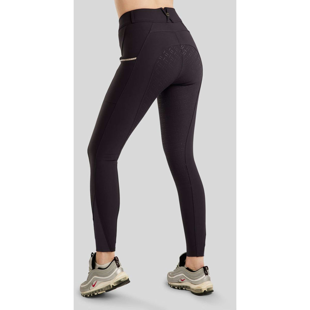 Montar Pantaloni da Equitazione MoLila Champagne Crystals Full Grip Navy