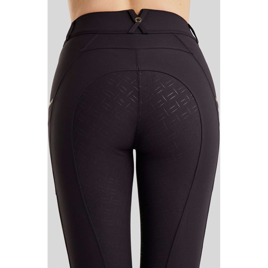 Montar Pantaloni da Equitazione MoLila Champagne Crystals Full Grip Navy