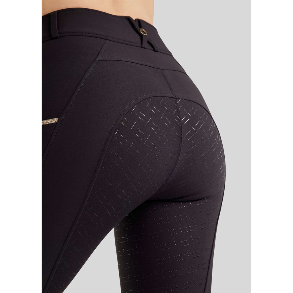 Montar Pantaloni da Equitazione MoLila Champagne Crystals Full Grip Navy