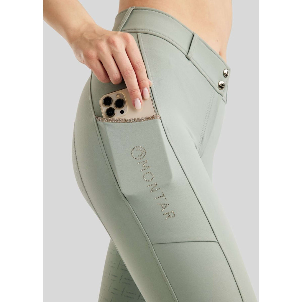 Montar Pantaloni da Equitazione MoLila Champagne Crystals Full Grip Torino