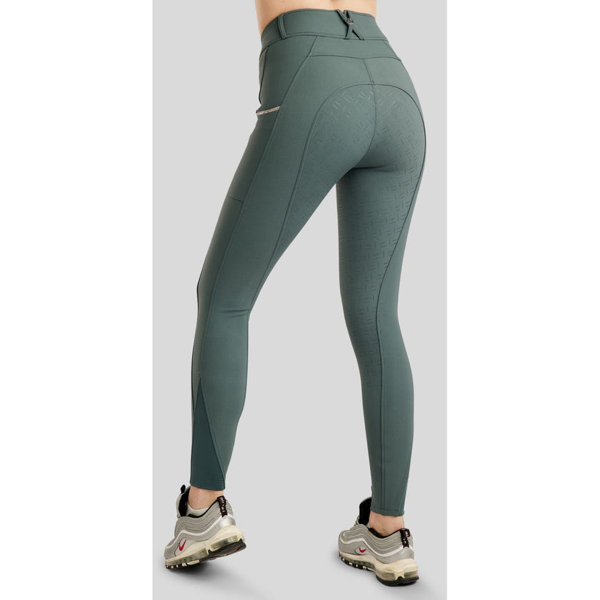 Montar Pantaloni da Equitazione MoLila Champagne Crystals Full Grip Giada Montar Pantaloni da Equitazione MoLila Champagne Crystals Full Grip Giada