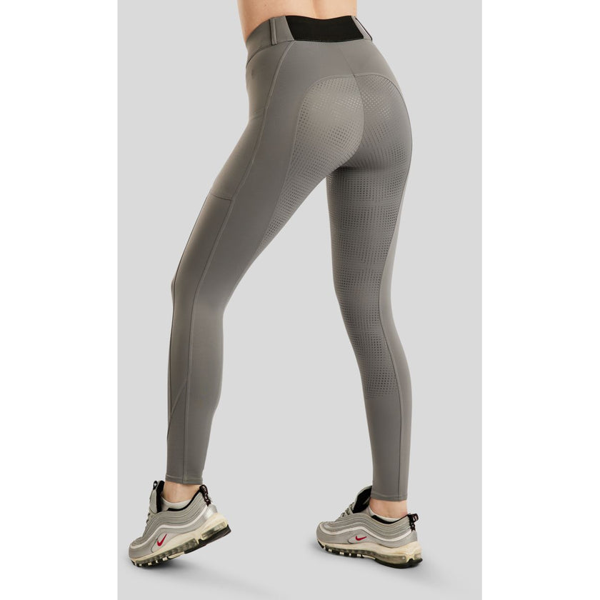 Montar Leggings da Equitazione MoZike Refined Full Grip Grigio