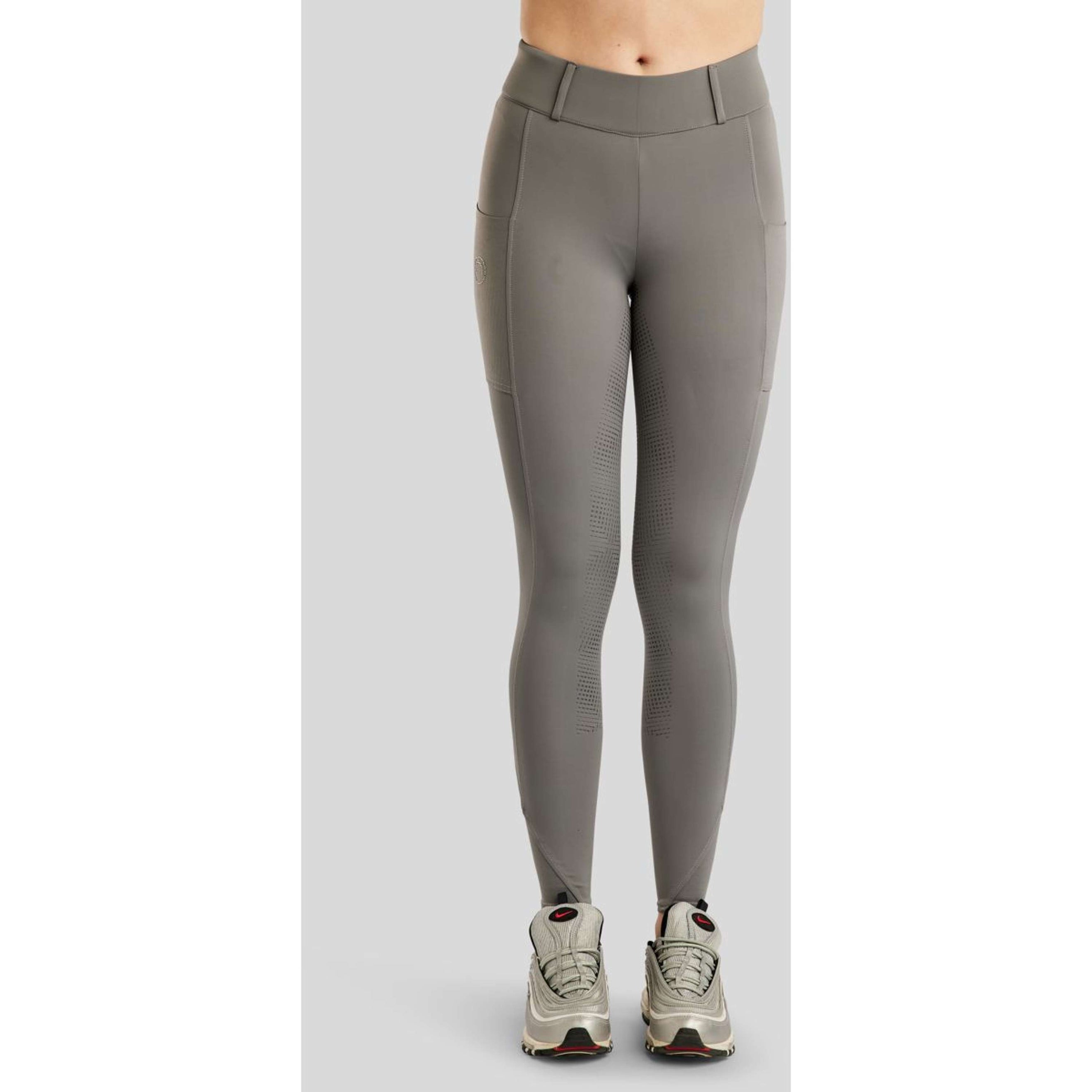 Montar Leggings da Equitazione MoZike Refined Full Grip Grigio
