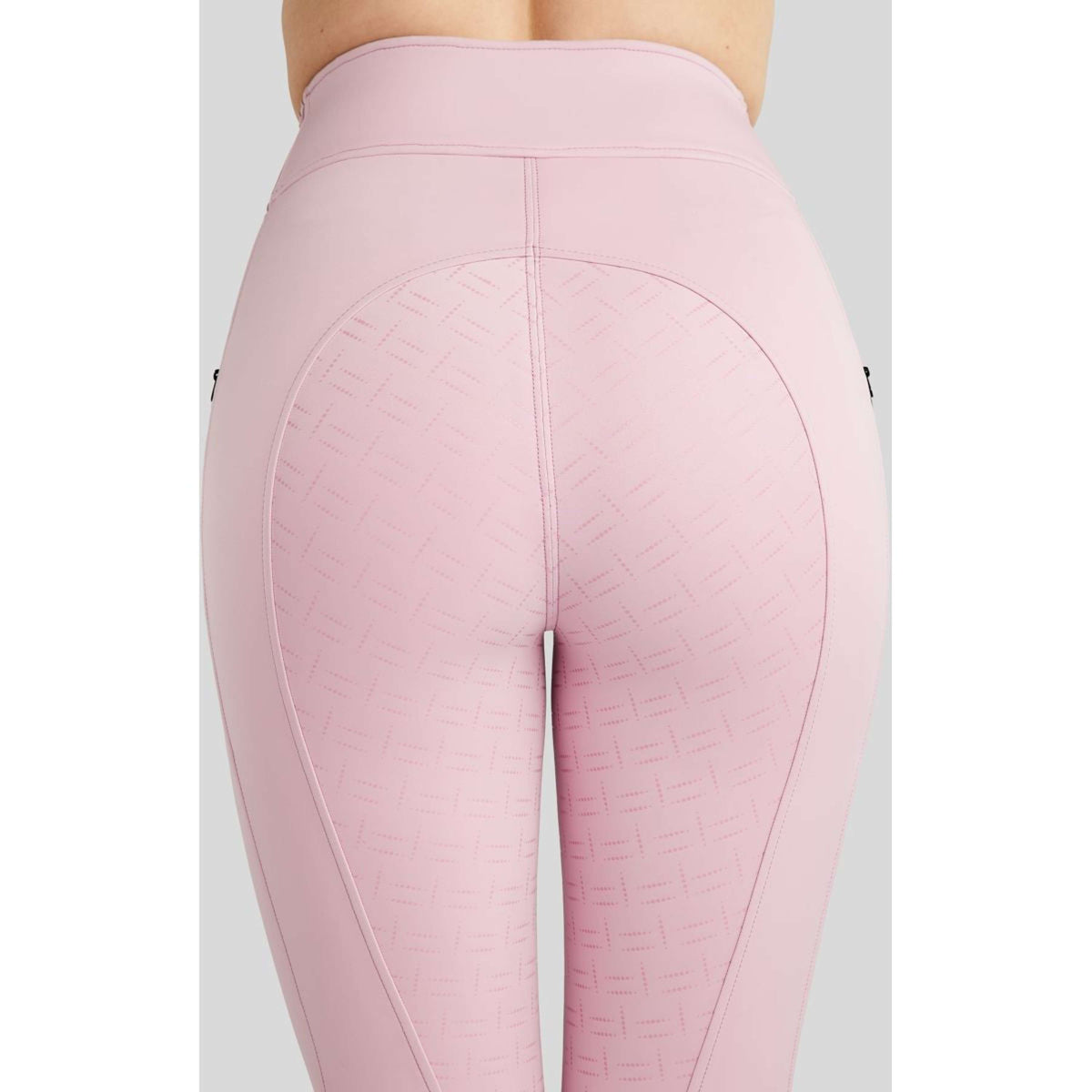 Montar Leggings da Equitazione MoPearl Pintuck Full Grip Candy Pink