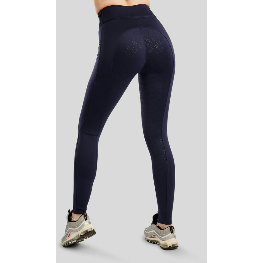 Montar Leggings da Equitazione MoPearl Pintuck Full Grip Navy Montar Leggings da Equitazione MoPearl Pintuck Full Grip Navy