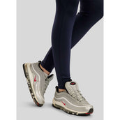 Montar Leggings da Equitazione MoPearl Pintuck Full Grip Navy