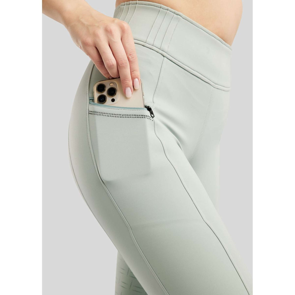 Montar Leggings da Equitazione MoPearl Pintuck Full Grip Torino