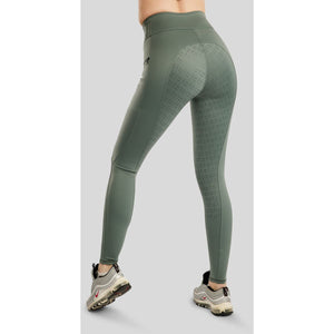 Montar Leggings da Equitazione MoPearl Pintuck Full Grip Giada