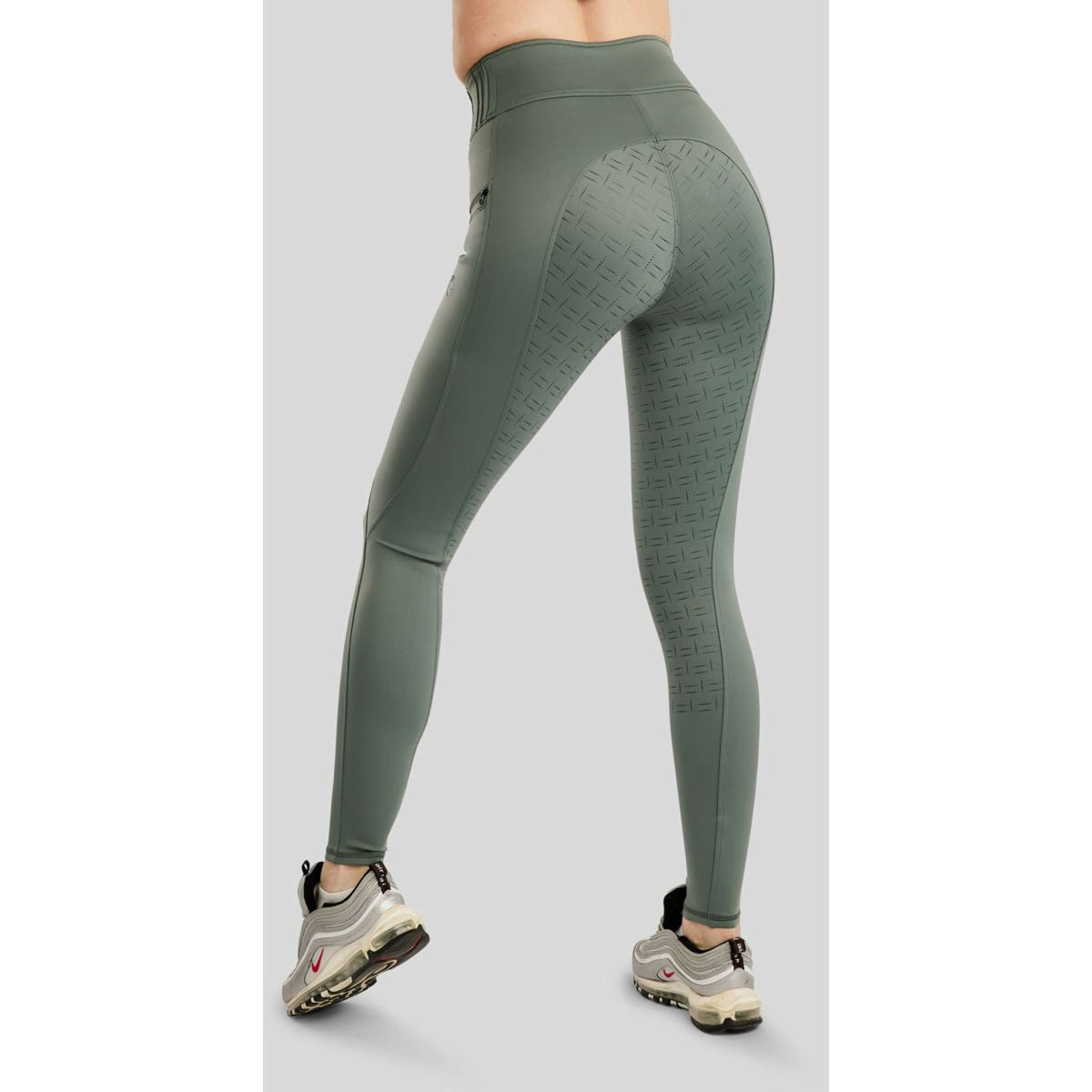 Montar Leggings da Equitazione MoPearl Pintuck Full Grip Giada