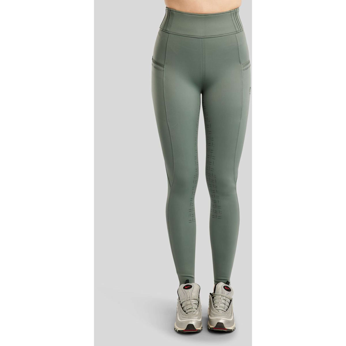 Montar Leggings da Equitazione MoPearl Pintuck Full Grip Giada