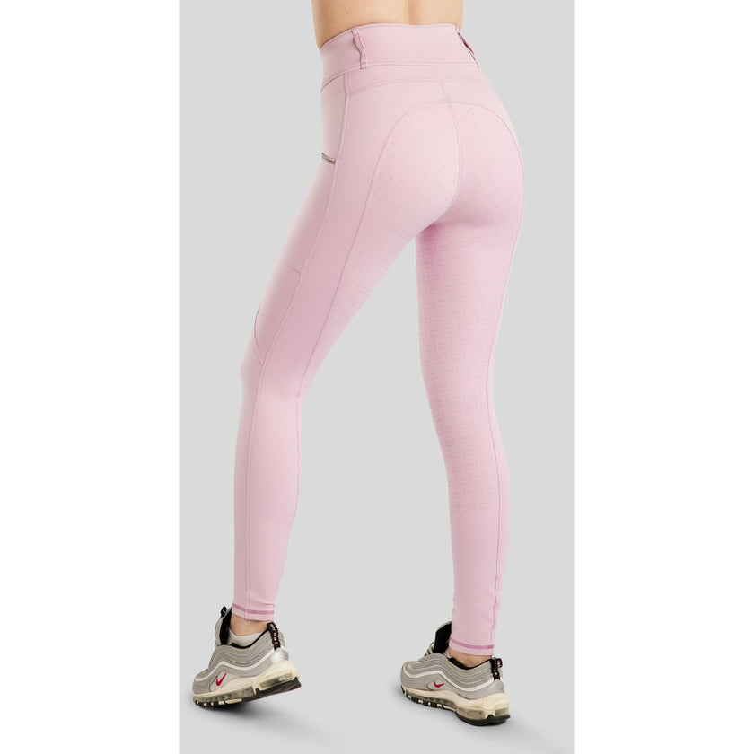 Montar Leggings da Equitazione MoLila Champagne Crystals Full Grip Candy Pink