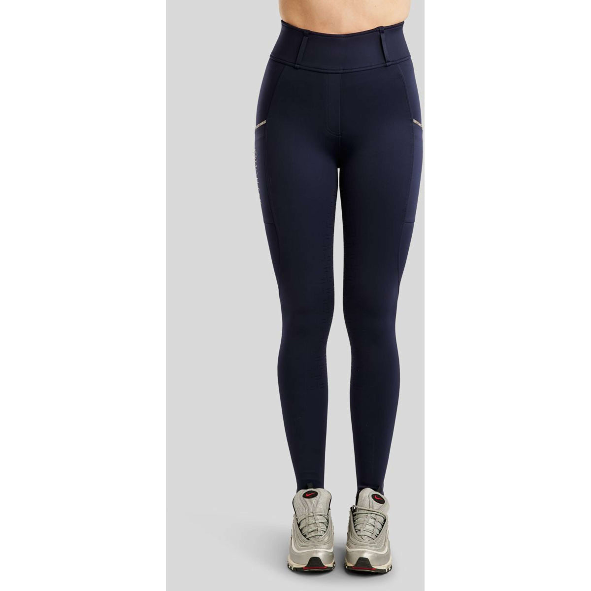 Montar Leggings da Equitazione MoLila Champagne Crystals Full Grip Navy