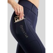 Montar Leggings da Equitazione MoLila Champagne Crystals Full Grip Navy
