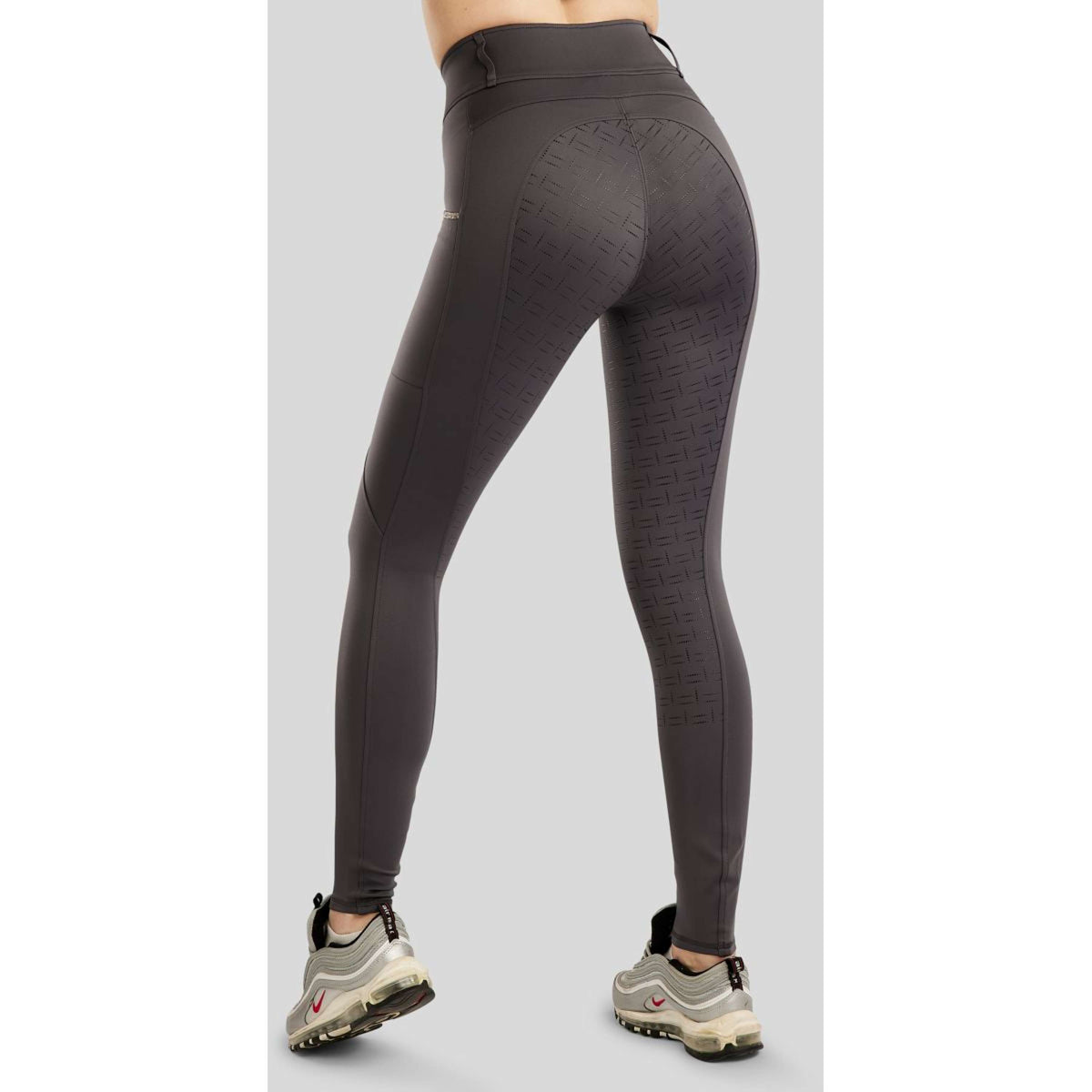 Montar Leggings da Equitazione MoLila Champagne Crystals Full Grip Slate Grey