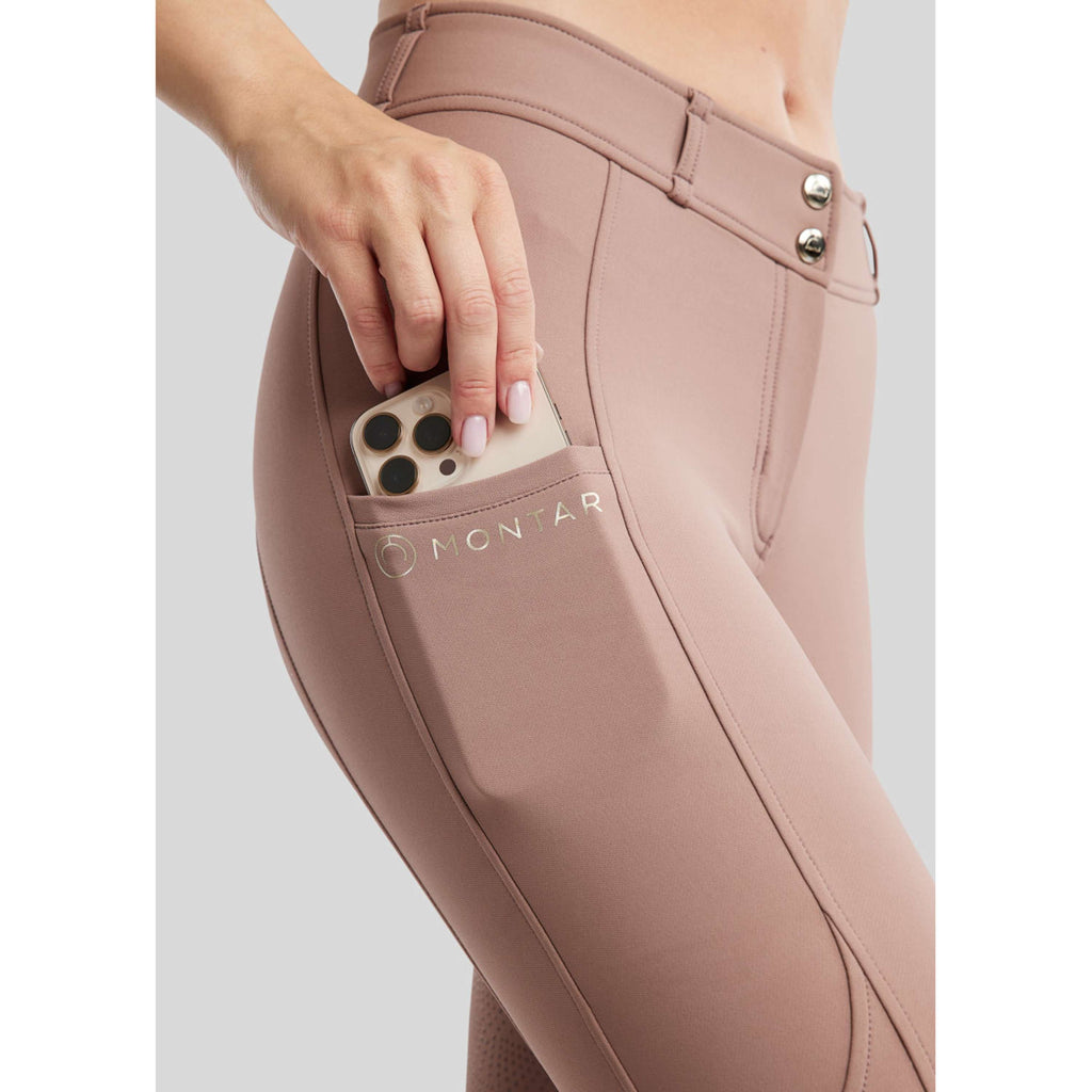 Montar Pantaloni da Equitazione MoPhilipa Full Grip Blush