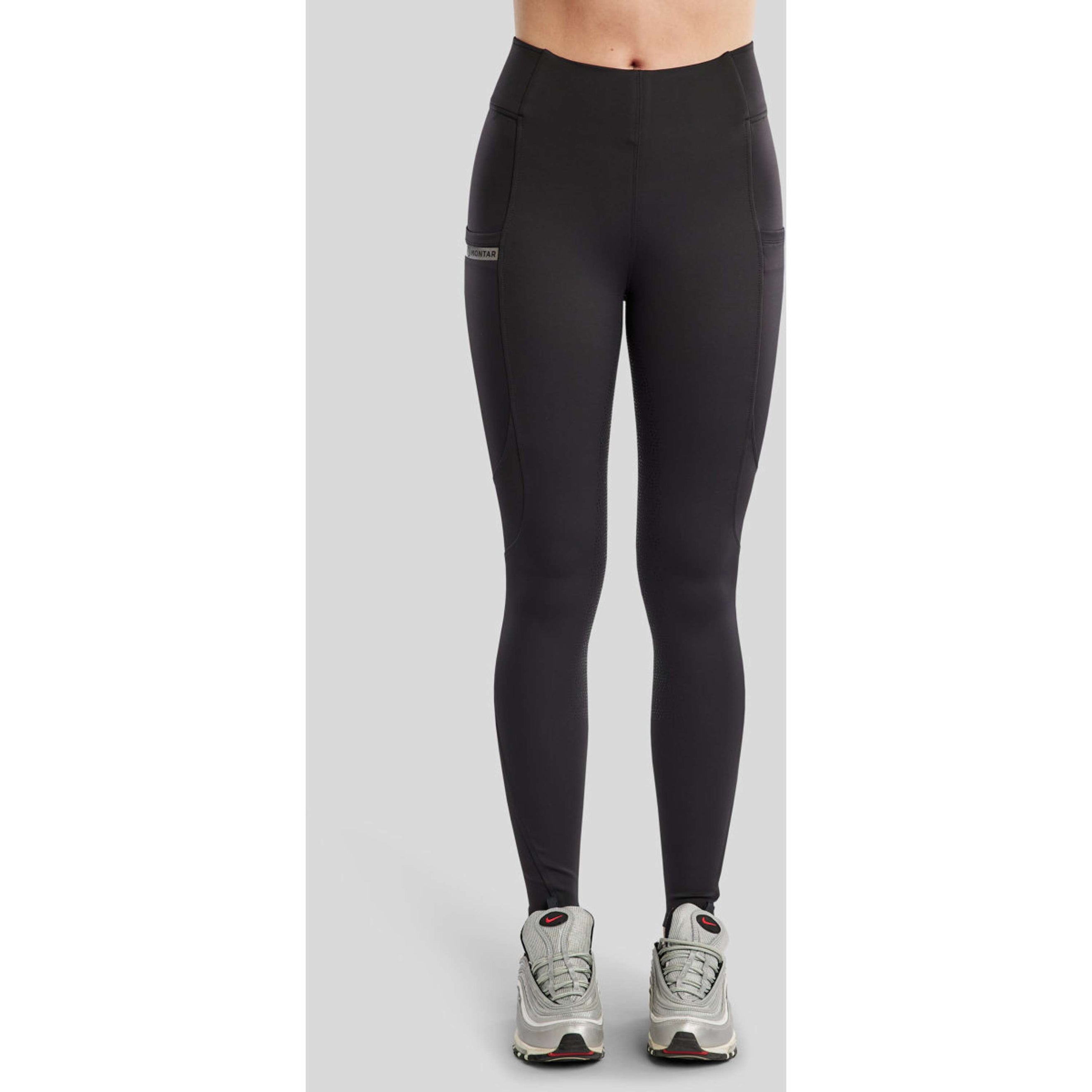 Montar Leggings da Equitazione MoTilley Full Grip Nero