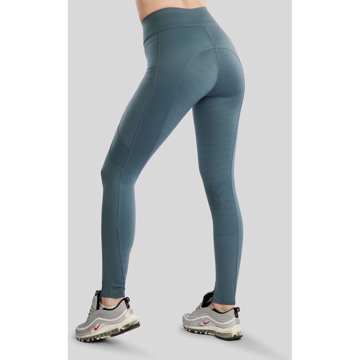 Montar Leggings da Equitazione MoTilley Full Grip Dark Slate