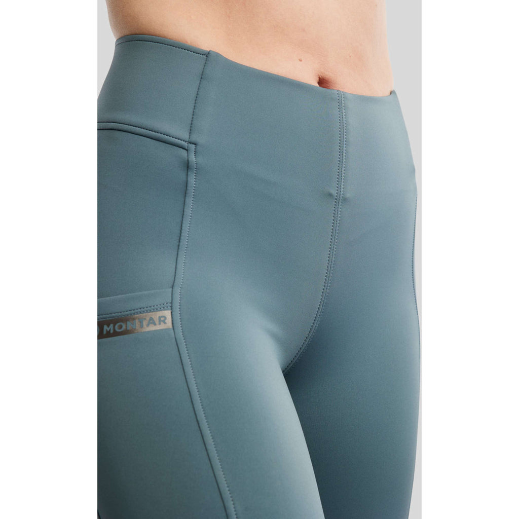 Montar Leggings da Equitazione MoTilley Full Grip Dark Slate