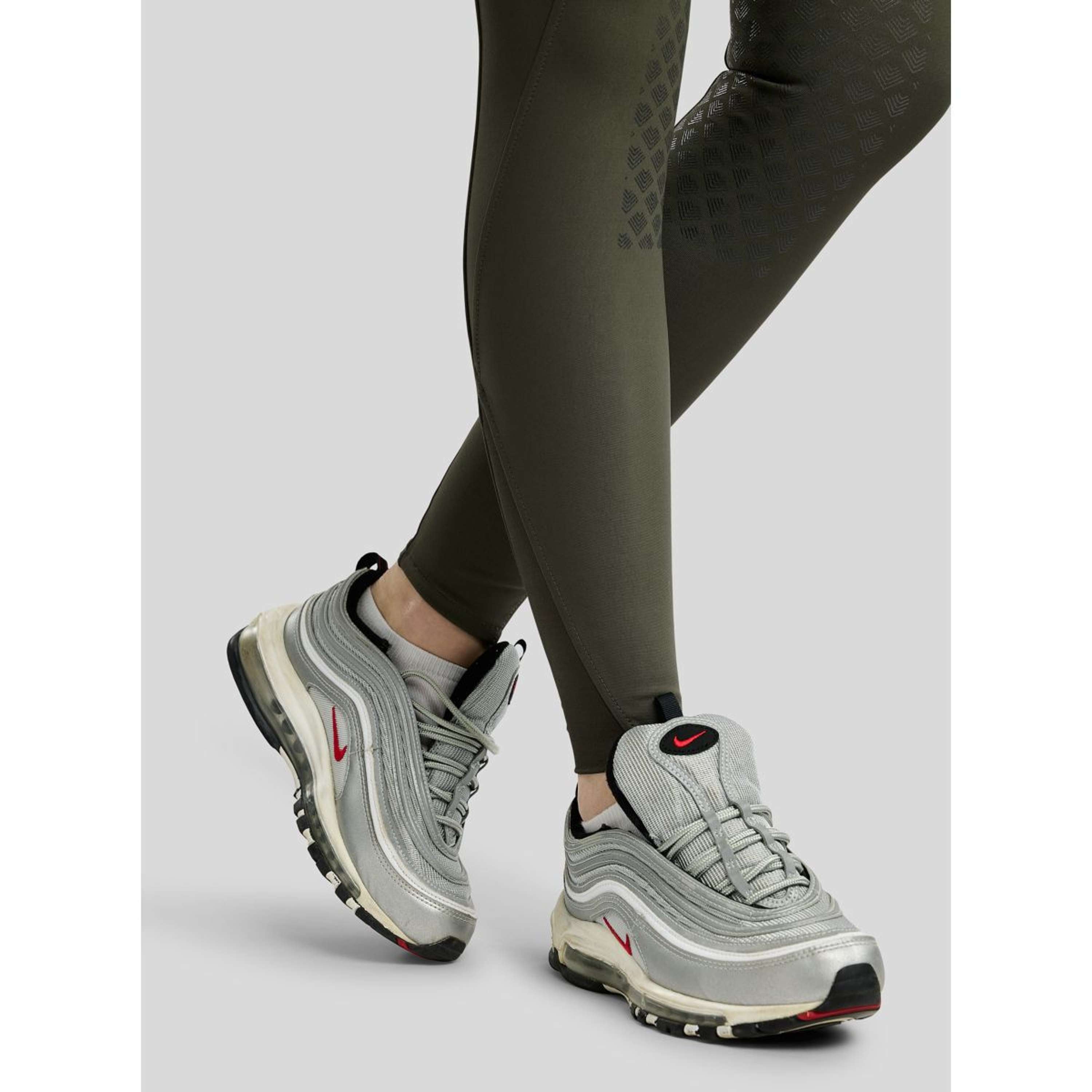 Montar Pantaloni da Equitazione MoVeronica Golden Quartz Full Grip Forest Green
