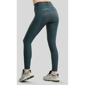 Montar Pantaloni da Equitazione MoVeronica Golden Quartz Full Grip Dark Slate
