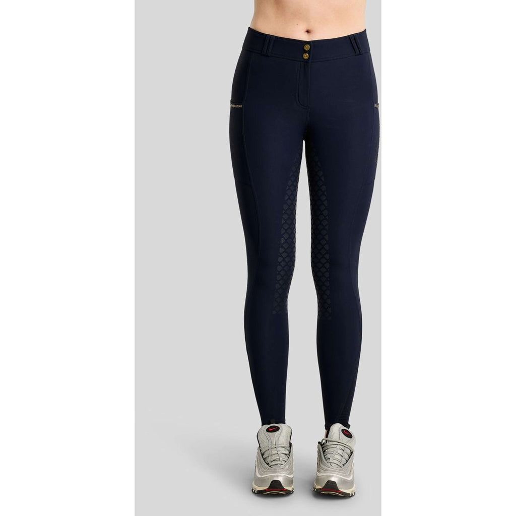 Montar Pantaloni da Equitazione MoVeronica Golden Quartz Full Grip Navy