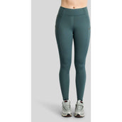 Montar Leggings da equitazione termici MoVeronica Golden Quartz Full Grip Dark Slate