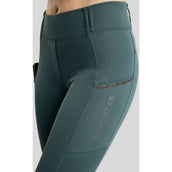Montar Leggings da equitazione termici MoVeronica Golden Quartz Full Grip Dark Slate