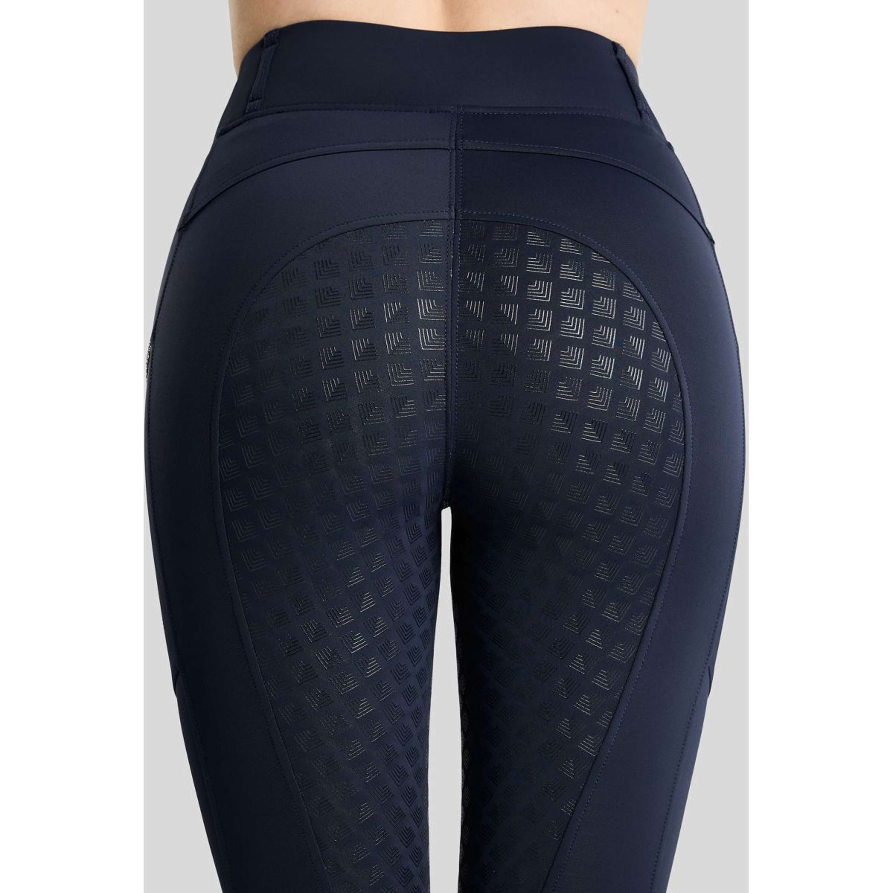 Montar Leggings da equitazione termici MoVeronica Golden Quartz Full Grip Navy