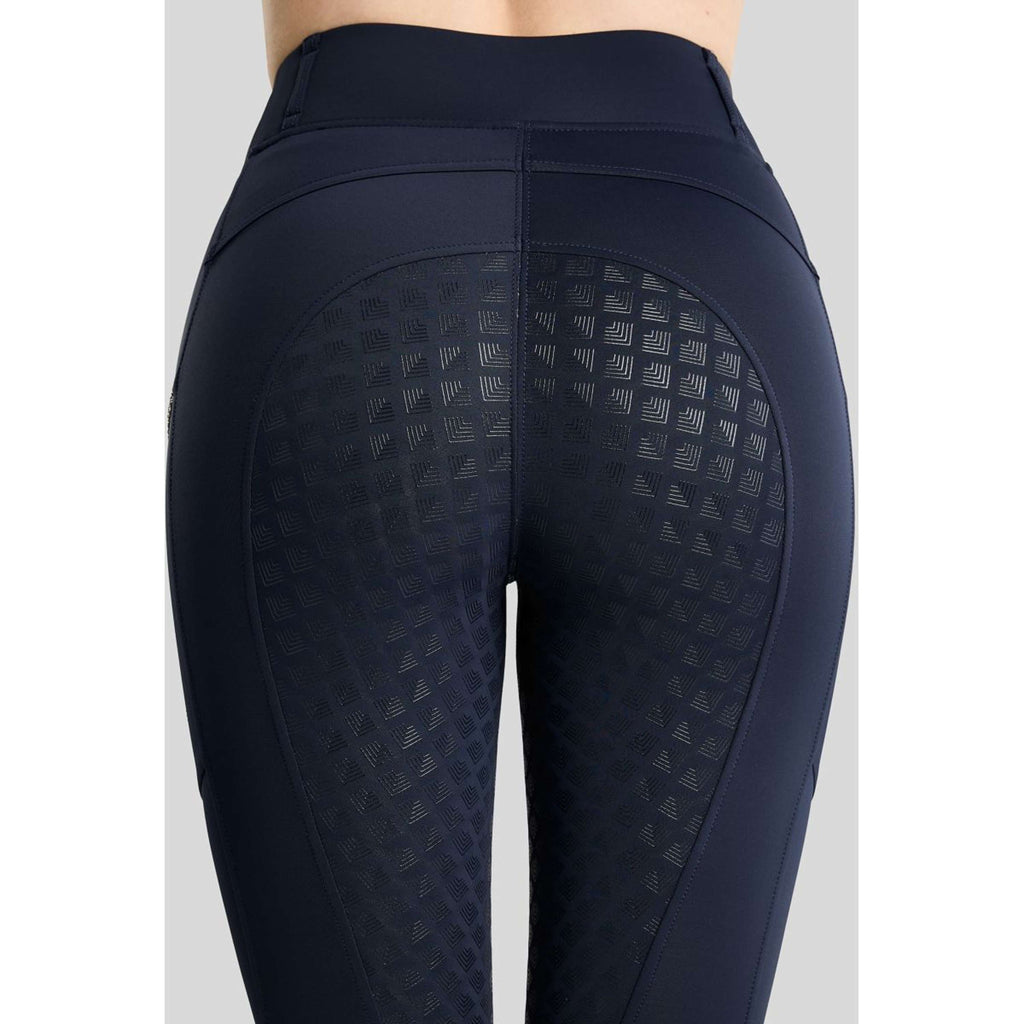 Montar Leggings da equitazione termici MoVeronica Golden Quartz Full Grip Navy