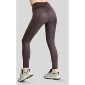 Montar Leggings da equitazione termici MoVeronica Golden Quartz Full Grip Black Peony