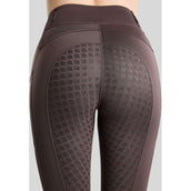 Montar Leggings da equitazione termici MoVeronica Golden Quartz Full Grip Black Peony