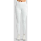 Montar Leggings da Equitazione MoWilma Hybrid Pintucks Golden Quartz Crystals Full Grip Bianco