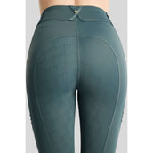 Montar Leggings da Equitazione MoWilma Hybrid Pintucks Golden Quartz Crystals Full Grip Dark Slate