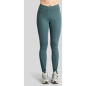 Montar Leggings da Equitazione MoWilma Hybrid Pintucks Golden Quartz Crystals Full Grip Dark Slate